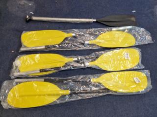 3x OceanSouth Kayak Paddles + 1x Single Paddle