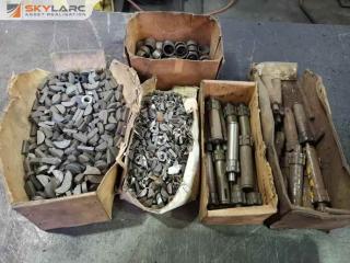 Assorted Lot of Electric Motor Shafts with Assorted Shaft Keys