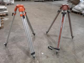 2x Professional Suveying Leveling Tripods