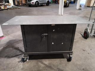 Heavy Duty Mobile Workshop Workbench Table Cabinet