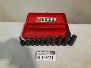 Koken 4012M 10 Metric 1/2"Drive Inhex Socket Set