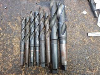 8 x Morse Taper Drill Bits 