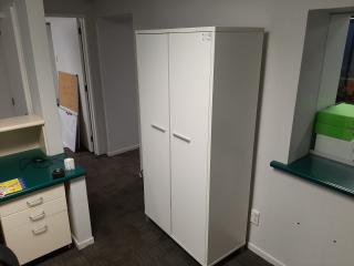 White Two Door Cupboard/Cabinet