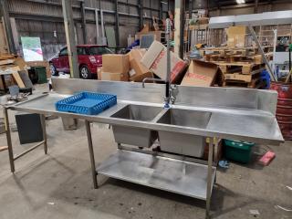 Stainless Steel Commercial Sink Bench