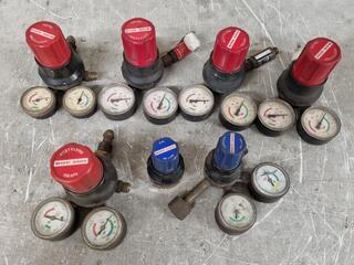 7x BOC Welding Gas Regulators