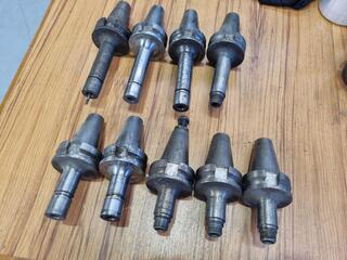 9x BT40 Type Tooling Holders