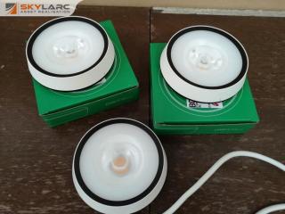 3x D900 Curve 12W LED Ceiling Lights by BrightGreen