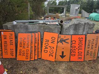 10 x Road Works Signs 