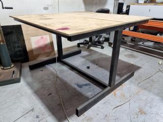 Steel Framed Workshop Table Workbench