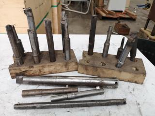 17x Assorted Lathe Boring Bars & More