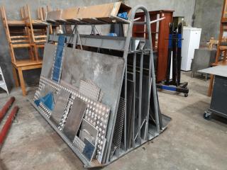 Industrial Material Storage Rack of Sheet Steel & Aluminum Materials