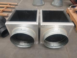 2 x Insulated Ductwork Grille Boxes