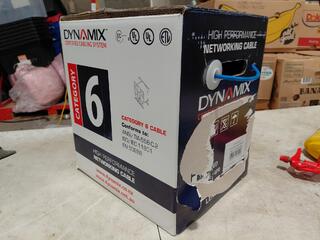 56 Meters of Dynamix C-C6-SLDBLUE Cat6 UTP Networking Cable