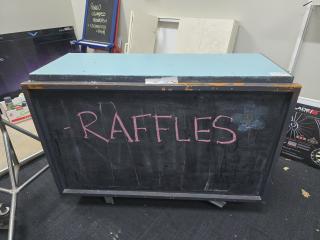 Mobile Counter with Chalk Board