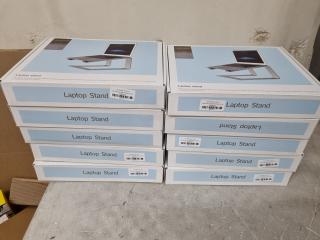 10x Aluminium Laptop Stands, Bulk Lot, New