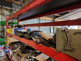 Shelf of Assorted Tractor Items