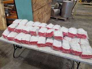 600x Pairs of White Cotton Gloves, New Bulk Lot