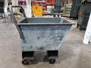 Heavy Duty Steel Scrap Material Bin Trolley