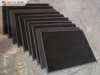 10x Heavy Duty Carpeted Floor Mats, Commercial Grade, 610x830mm