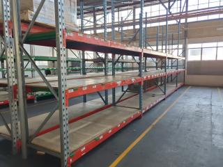 4 Bays of Industrial Shelving / Pallet Racking