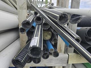 Assorted Plastic Pipe Lengths