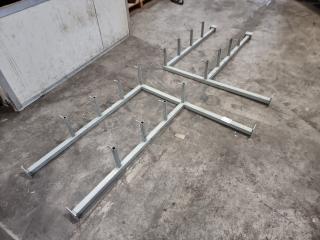 Wall Mounted Workshop Material Support Rack