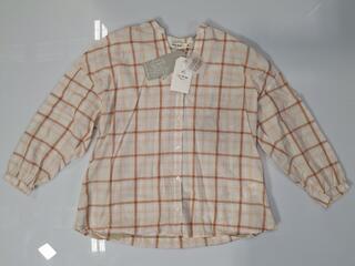 Nice Things Paloma S Poplin Checked Shirt - Size 38