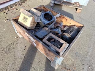 Crate of Assorted Machine Parts