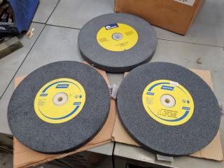 3x Industrial Grinding Wheels, New