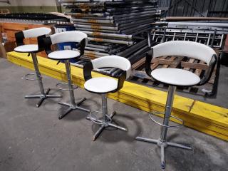 4 Retro Gas Lift Barstools 