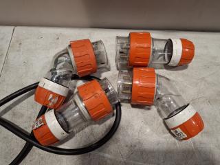 4 Thirty Two Amp 4 Pin Plugs