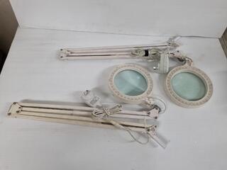 2x Daylight Mag Lamp S Magnifying Desk Lamps