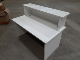 White Workstation Desk/Counter