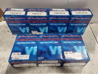 7x Vee Rubber Motorcycle Innertubes size 4.00/4.50-18
