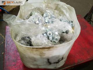 Large Quantity of Steel Nuts, Bulk Lot