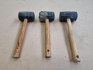 3 Rubber Head Mallets