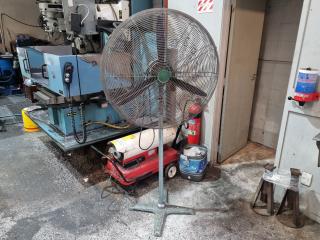 Ebony 750mm Industrial Pedestal Swivel Fan