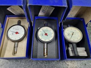 Mercer Dial Gauges, 3x Units