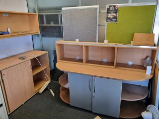 Assorted Office Cabinets & Wall Shelves