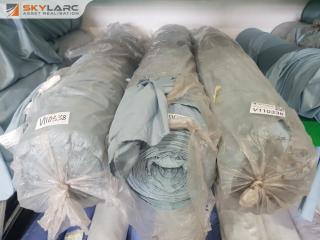 3 Rolls of Polyester Stretch Fabric