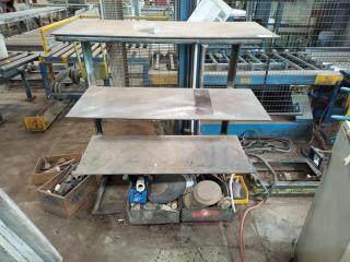 Three Level Steel Shelving