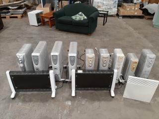 Large Assortment of Heaters