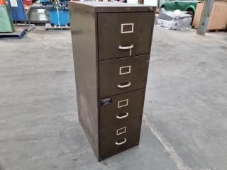 Vintage Art Metal 4-Drawer Office File Cabinet