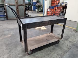 Heavy Duty Steel Workshop Shelf Trolley