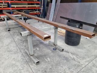 2x Large 150x75mm Box Steel Lengths 