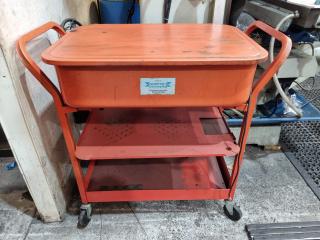 Mobile Electric Parts Washer Trolley