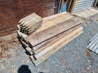 Assortment of Wooden Half Posts