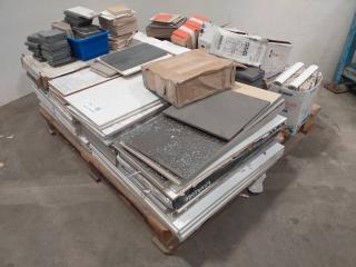 Pallet of Mixed Tiles (Granite, Bluestine, Ceramic)