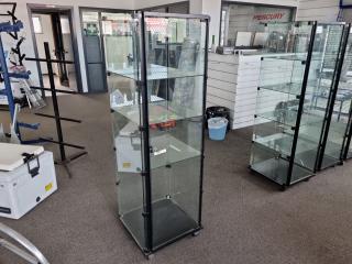 Mobile Glass Display Cabinet