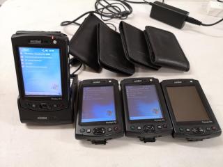 4x Motorola Symbol MC50 Mobile Handheld Computers w/ 1x Charging Cradle